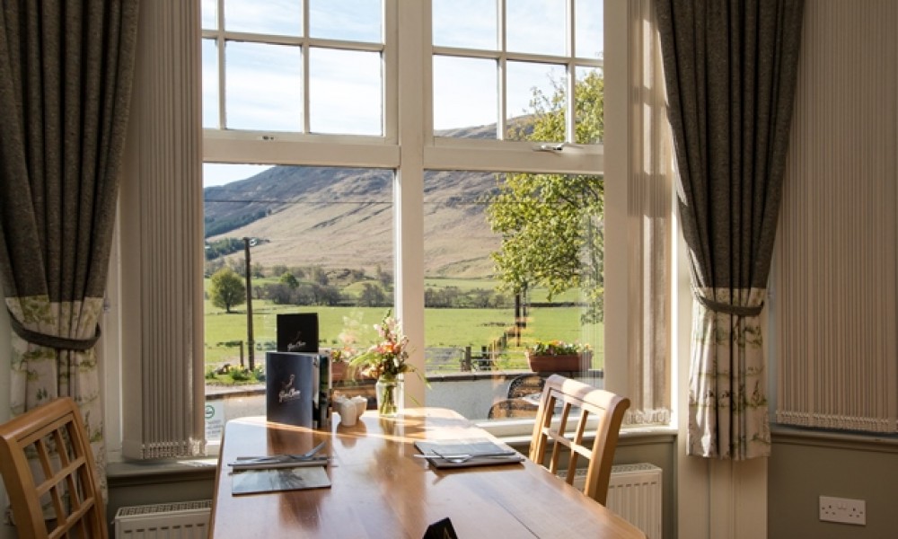 Hotel - Restaurant with views over the Angus Glens