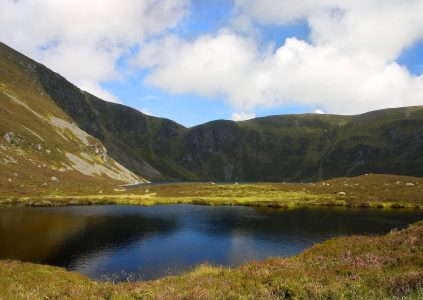 Loch Brandy high up in Glen Clova, Scotland