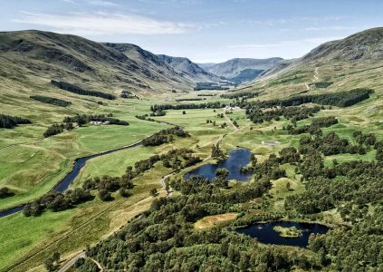 Aerial view of Glen Clova