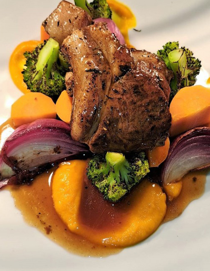 A plate of fine food