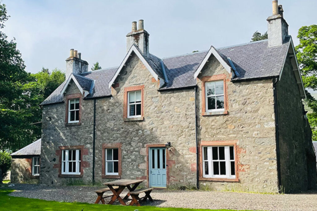 The exterior of The Old Manse at Glen Clova Hotel