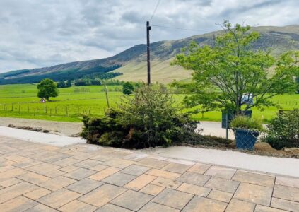 View from the terrace of the Barn at Clova